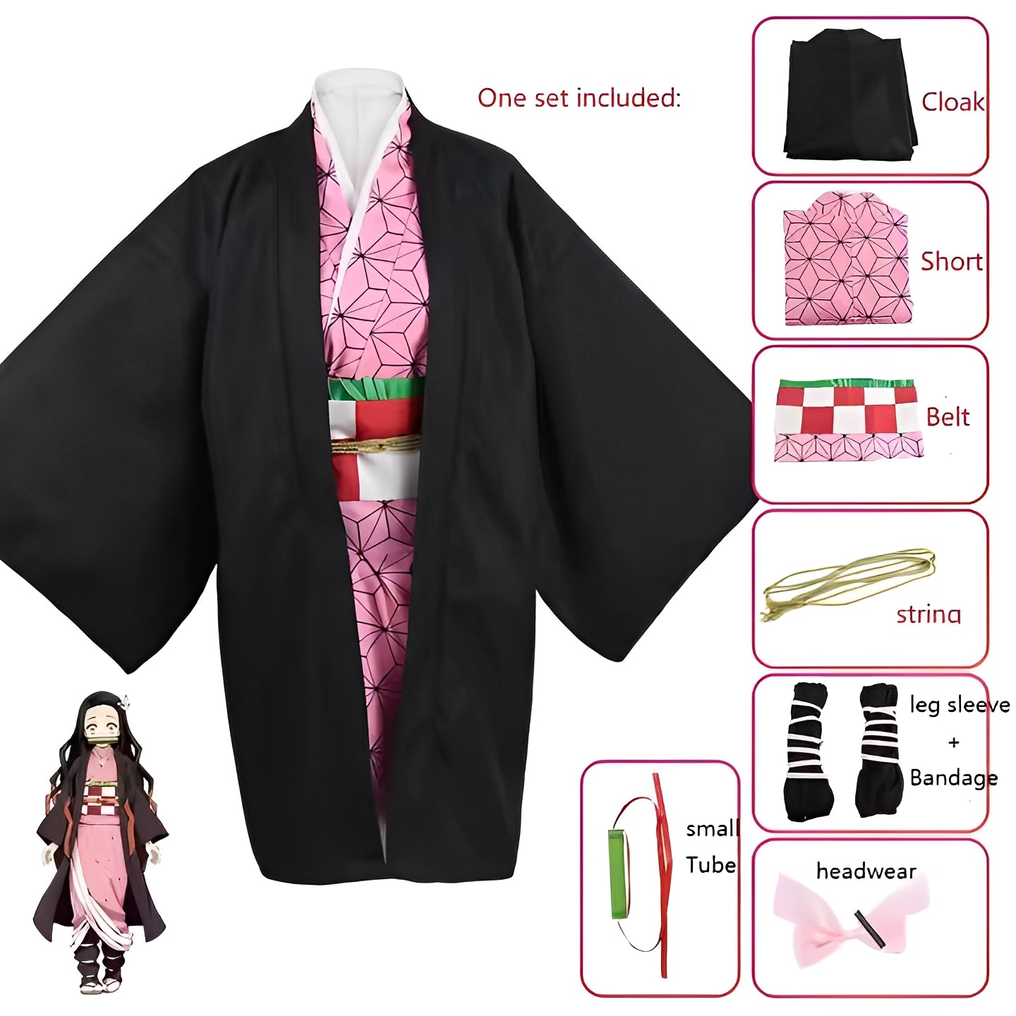Nezuko Kamado Cosplay Demon Slayer Kimetsu no Yaiba