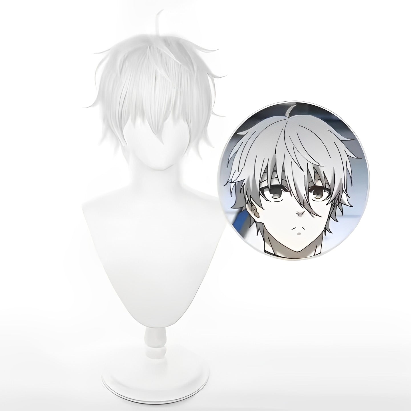 Seishiro Nagi Cosplay Set(White 7) Blue Rock Soccer Uniform Anime Japan