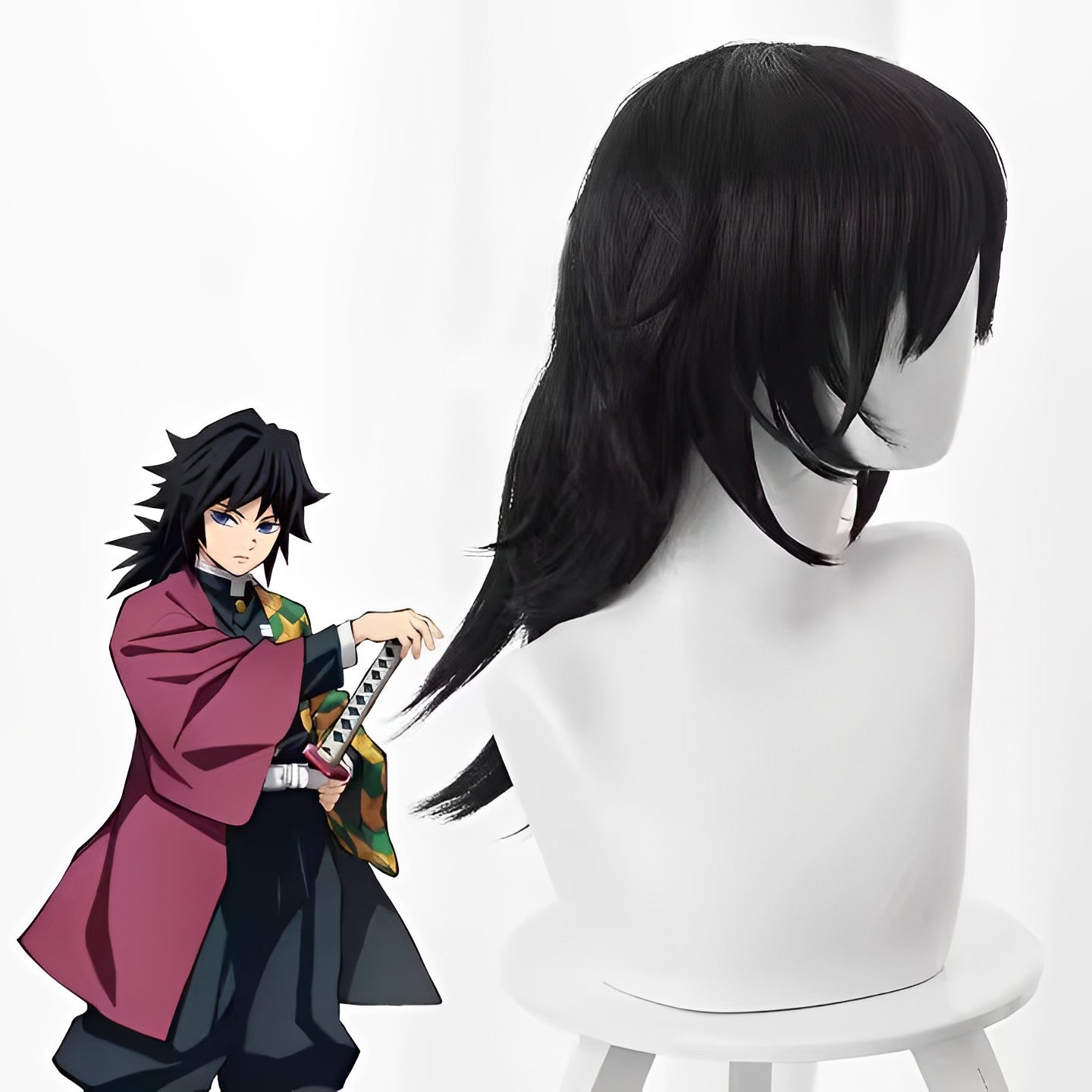 Giyu Tomioka Cosplay Set Water Hashira Demon Slayer Anime Japan