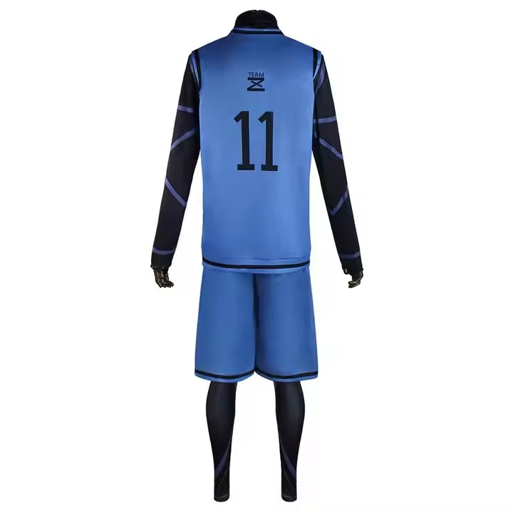 Yoichi Isagi Uniform(Blue 11) Cosplay Blue Rock Anime Japan