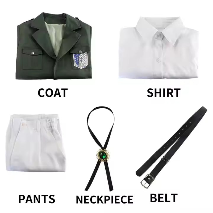 Hange Zoë Normal mode Cosplay Set Survey Corps Attack on Titan Japan Anime