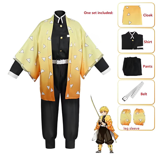 Zenitsu Agatsuma Cosplay Demon Slayer Kimetsu no Yaiba Japan Anime