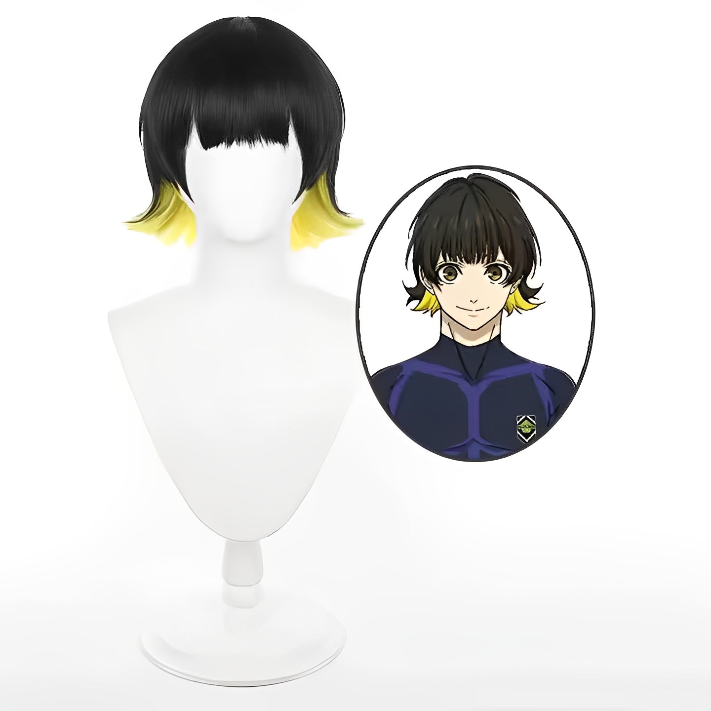 Meguru Bachera Cosplay Set(White 16) Blue Rock Soccer Uniform Anime Japan